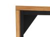 Cosibridge lounge Feuertisch 140x80x50 cm - Teak (inkl. Glas)