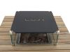 Cosi Coverplate für Square glass set size L - Black