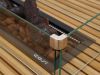 Cosibridge lounge Feuertisch 140x80x50 cm - Teak (inkl. Glas)
