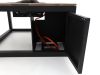 Cosiraw Lounge Feuertisch 100x100x55 cm - Charcoal (Tischplatte = Old Teak Greywash)