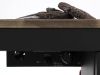 Cosiraw Lounge Feuertisch 100x100x55 cm - Charcoal (Tischplatte = Old Teak Greywash)