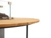 Cosiloft Lounge Feuertisch ø 120 cm (H: 50 cm) - Teakholz
