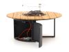 Cosiloft Lounge Feuertisch ø 120 cm (H: 50 cm) - Teakholz