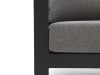 Tierra Outdoor Musone Gartensofa 3-Sitzer 199 cm - Charcoal (inkl. Kissen)