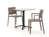 Forza Sile/Canzo 70 cm Gartenmöbel-Set 3-teilig verstelbar