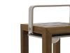SUNS Tom Solar-Laterne 16x17x28 cm - Natural Teak/Matt White