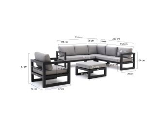 Forza Citerna Ecklounge-Set 5-teilig