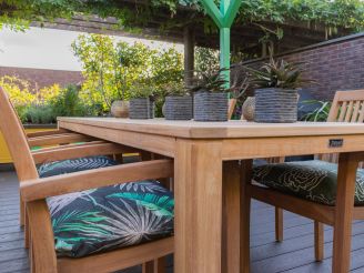 Sunyard Buxton Gartentisch 220x90 cm - Teakholz