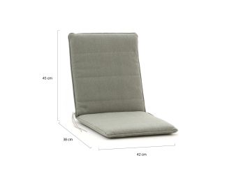 Auflage 83x42 cm für Klappstuhl Country/Leeds - Grün Melange