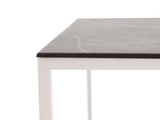 Cosidesign Line Lounge Feuertisch 120x80x47cm - White (Tischplatte = Dekton Kelya)