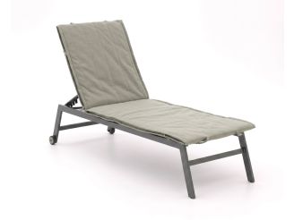 Fiber Outdoor Kissen für Gartenliege 200x65 cm - Grün Melange