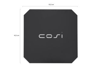 Cosi Coverplate Glas Set Size M - Black