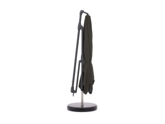 Glatz Sunwing Casa Ampelschirm 270x270 cm - Anthrazit -Aluminium - (155) (inkl. Shadowline Sonnenschirmständer) (inkl. Schutzhülle)
