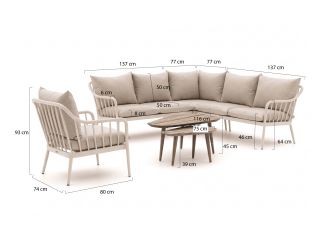Manifesto Celante/ROUGH-K Ecklounge-Set 6-teilig 6-Sitzer