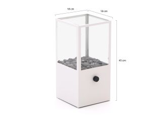 Cosiscoop Dome Tischkamin 18x18x45 cm - White
