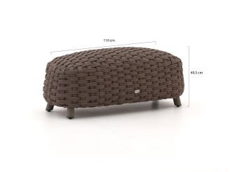 Manifesto Pergine Gartenhocker 49,5x110 cm - Taupe