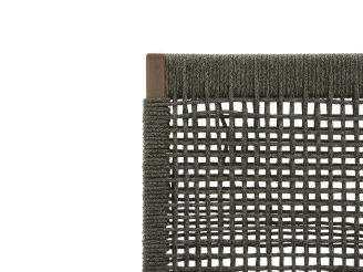 ROUGH Batang Rope Gartenstuhl stapelbar - Grau - Anthrazit - Rope (Seil)