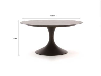 SUNS Noli/Nova ø 150 cm Gartenmöbel-Set 7-teilig