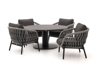 Bellagio Cupello/La Fonte ø 150 cm Low Dining Gartenmöbel-Set 5-teilig