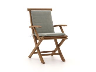 Auflage 83x42 cm für Klappstuhl Country/Leeds - Grün Melange