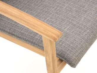 SUNS Florine Gartenstuhl stapelbar - Grau - Anthrazit - Outdoor Textil