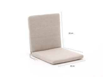 Fiber Outdoor Kissen Auflage Niedriglehner 92x46cm - Sand Melange