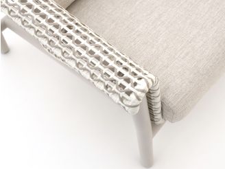 Zavelli Cuore Gartenstuhl - Taupe - Beige - Braun - Polyrattan