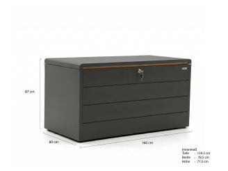 Kees Smit Brava Gartenbox 160 - Green (840 Liter)