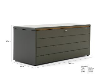 Kees Smit Brava Gartenbox 200 - Green (1230 Liter)