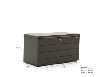 Kees Smit Brava Gartenbox 134 - Green (460 Liter)