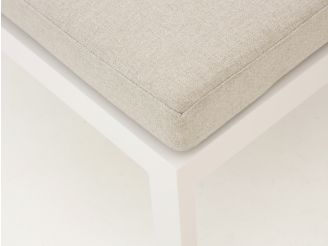Manifesto Alzano Lounge Gartenhocker 78x78 cm - White (inkl. Kissen)