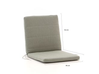 Fiber Outdoor Kissen Auflage Niedriglehner 92x46cm - Grün Melange