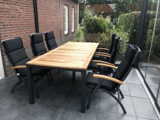 Hartman Da Vinci Gartenstuhl Hochlehner - Grau - Anthrazit - Textilene