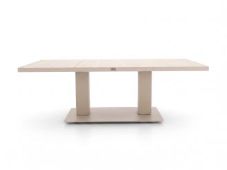 Bellagio Usini Garten Lounge Esstisch 140x80x47/68 cm höhenverstellbar - Sintered stone