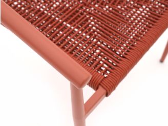 Manifesto Cavone Gartenstuhl stapelbar - Orange - Rope (Seil)