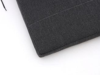 Fiber Outdoor Kissen Auflage Niedriglehner 92x46cm - Dunkelgrau Melange