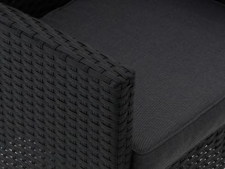 Forza Barolo Gartenstuhl - Schwarz - Polyrattan