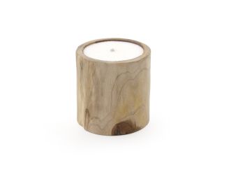 Tierra Outdoor Kerze Rund hoch ø 19 cm - Teak
