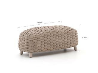 Manifesto Pergine Gartenhocker 49,5x110 cm - Beige