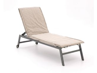 Fiber Outdoor Kissen für Gartenliege 200x65 cm - Sand Melange