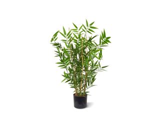 Designplants/Luca Lifestyle Japanischer Bambus Kunstpflanze (h:60 cm) mit Bordo Balloon Blumentopf - Grün (Blumentopf = Sand)