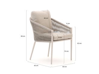Bellagio Mineo/Furato Ellips 240 cm Gartenmöbel-Set 7-teilig