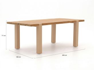 Hartman Sevilla/Almeria 200 cm Gartenmöbel-Set 5-teilig
