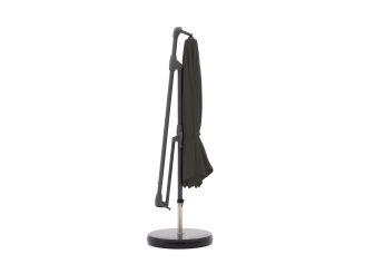 Glatz Sunwing Casa Ampelschirm ø 330 cm - Anthrazit -Aluminium - (155) (inkl. Shadowline Sonnenschirmständer) (inkl. Schutzhülle)