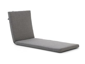 ROUGH-X Gartenliege - Grau - Anthrazit, Old Teak Greywash - Teakholz