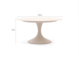 SUNS Vado/Nova ø 150 cm Gartenmöbel-Set 6-teilig stapelbar