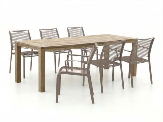 Apple Bee Hawaii/ROUGH-S 220 cm Gartenmöbel-Set 7-teilig stapelbar