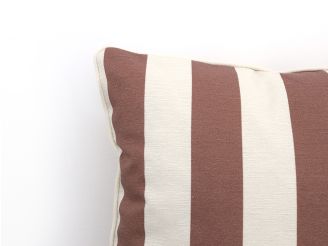 Madison Dekokissen 60x60 cm - Stripes Red Natural Outdoor Finishing