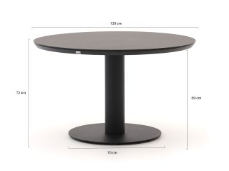Tierra Outdoor Natal/La Fonte ø 120 cm Gartenmöbel-Set 5-teilig