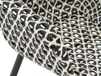 Hartman Delphine Gartenstuhl - Schwarz - Polyrattan